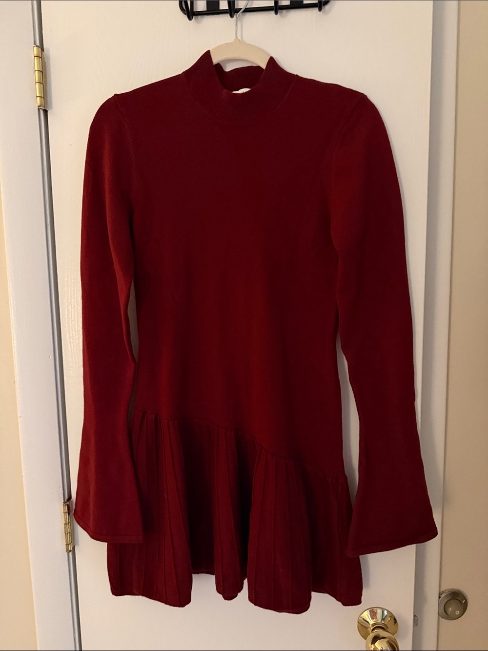 Meshki maroon sweater dress
